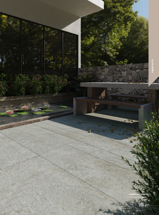 STARRIVER TAUPE- 900X600 OUTDOOR PORCELAIN TILES IN ENGLAND