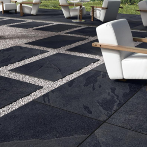 BRAZILIAN SLATEBLACK- 900X600 OUTDOOR PORCELAIN TILES IN CHESTER